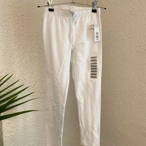 girls white leggings size 8/10